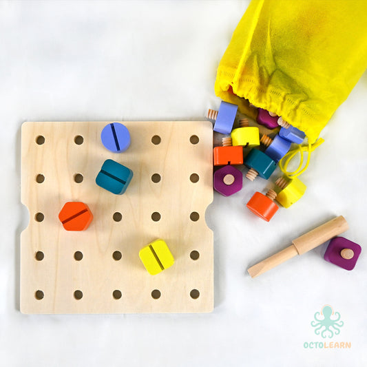 Wooden Screw Driver Game