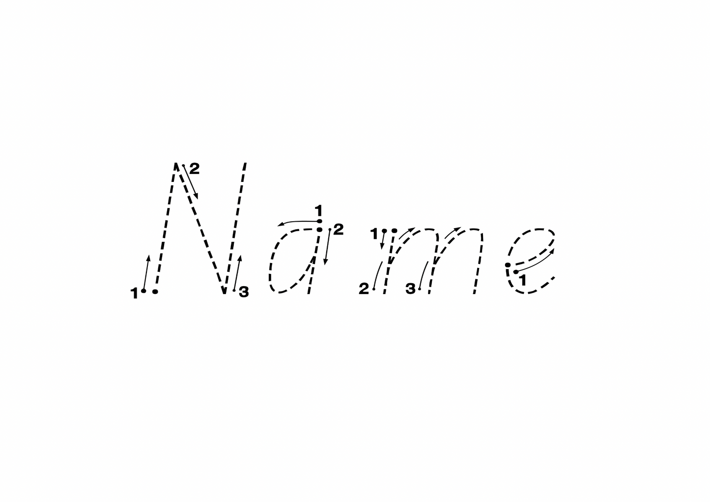 Name Tracing Sheet - Official State School Font - A4 PDF