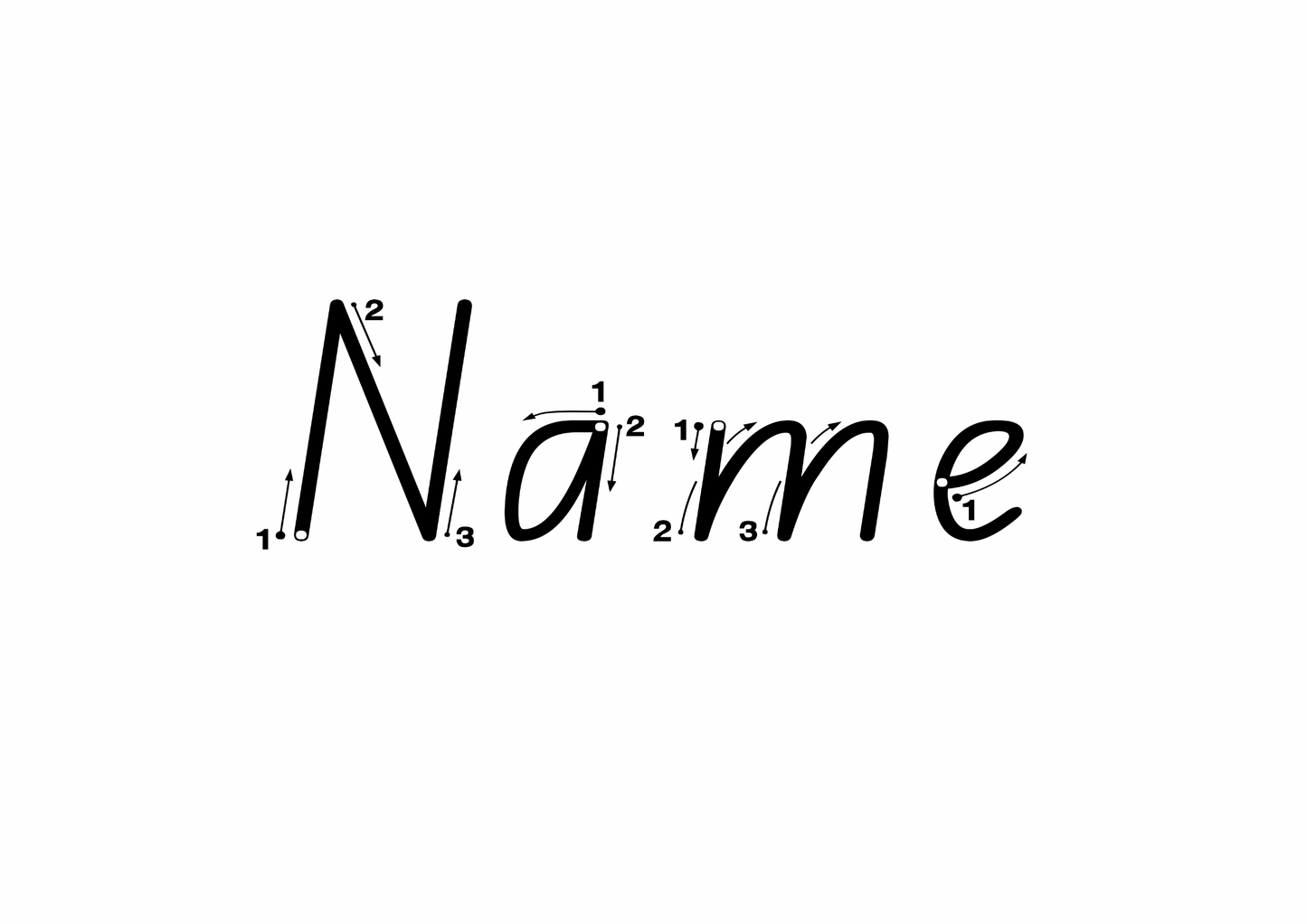 Name Tracing Sheet - Official State School Font - A4 PDF