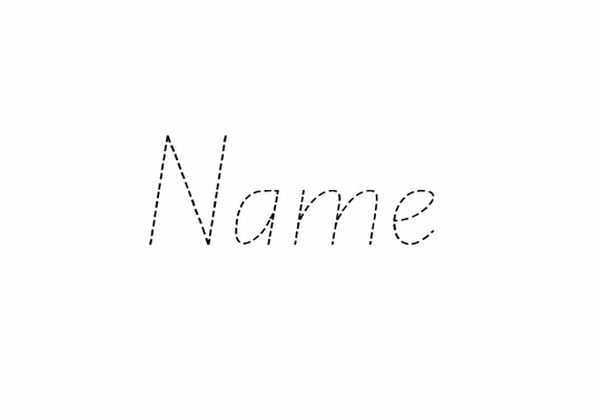 Name Tracing Sheet - Official State School Font - Printed and Laminated