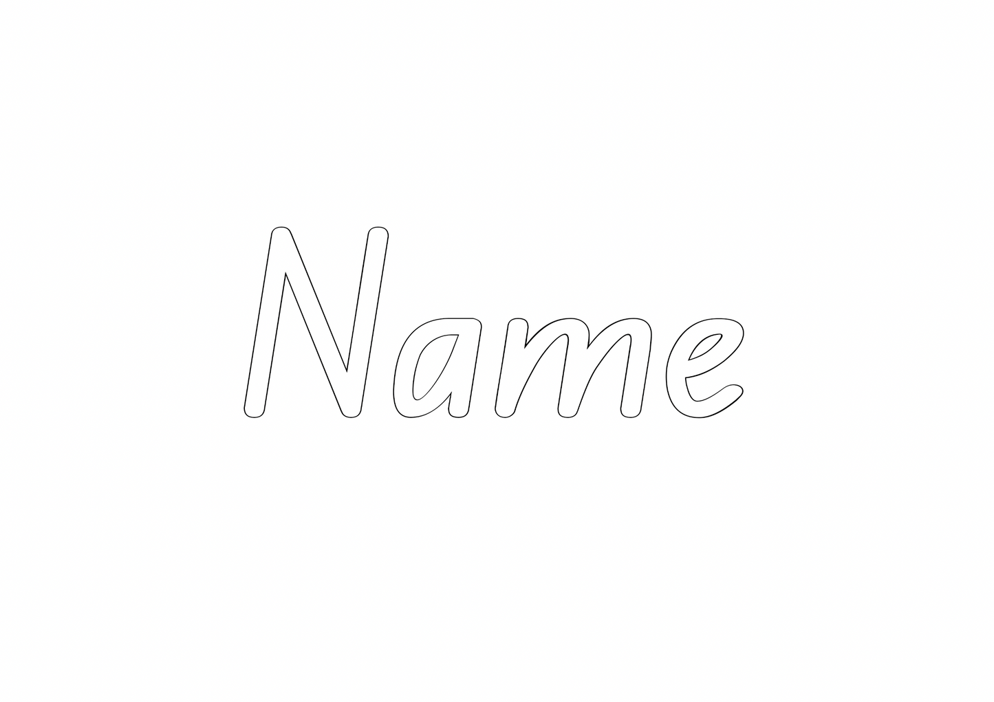 Name Tracing Sheet - Official State School Font - A4 PDF