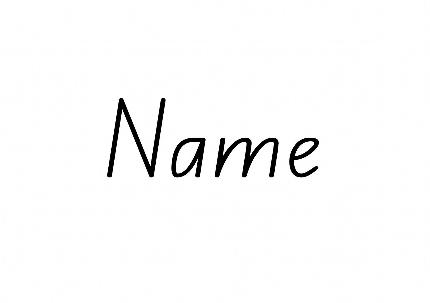 Name Tracing Sheet - Official State School Font - A4 PDF