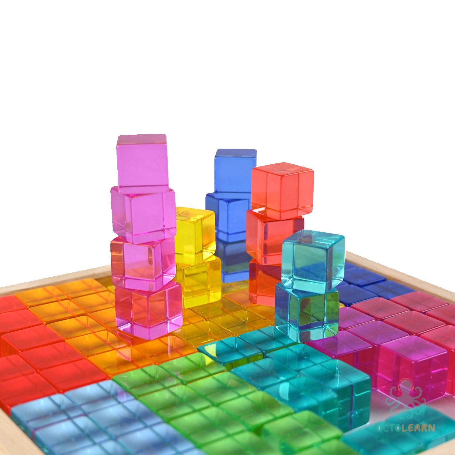 Lucite Rocks Lucite Blocks 100pcs – Octo Learn