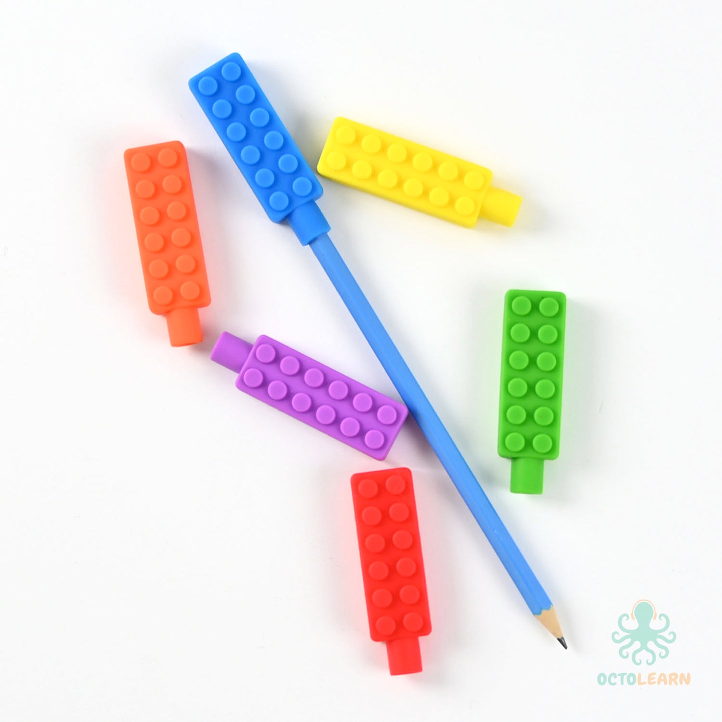 Biting Toy Pencil Topper - Lego