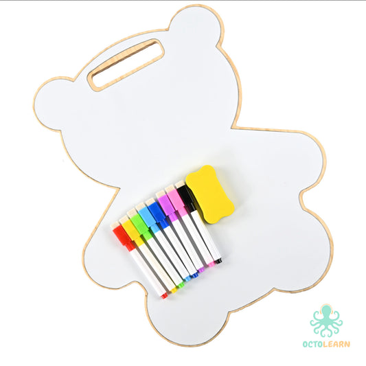 Wooden Busy Board  - Bear