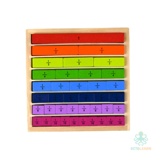 Wooden Fractions Board